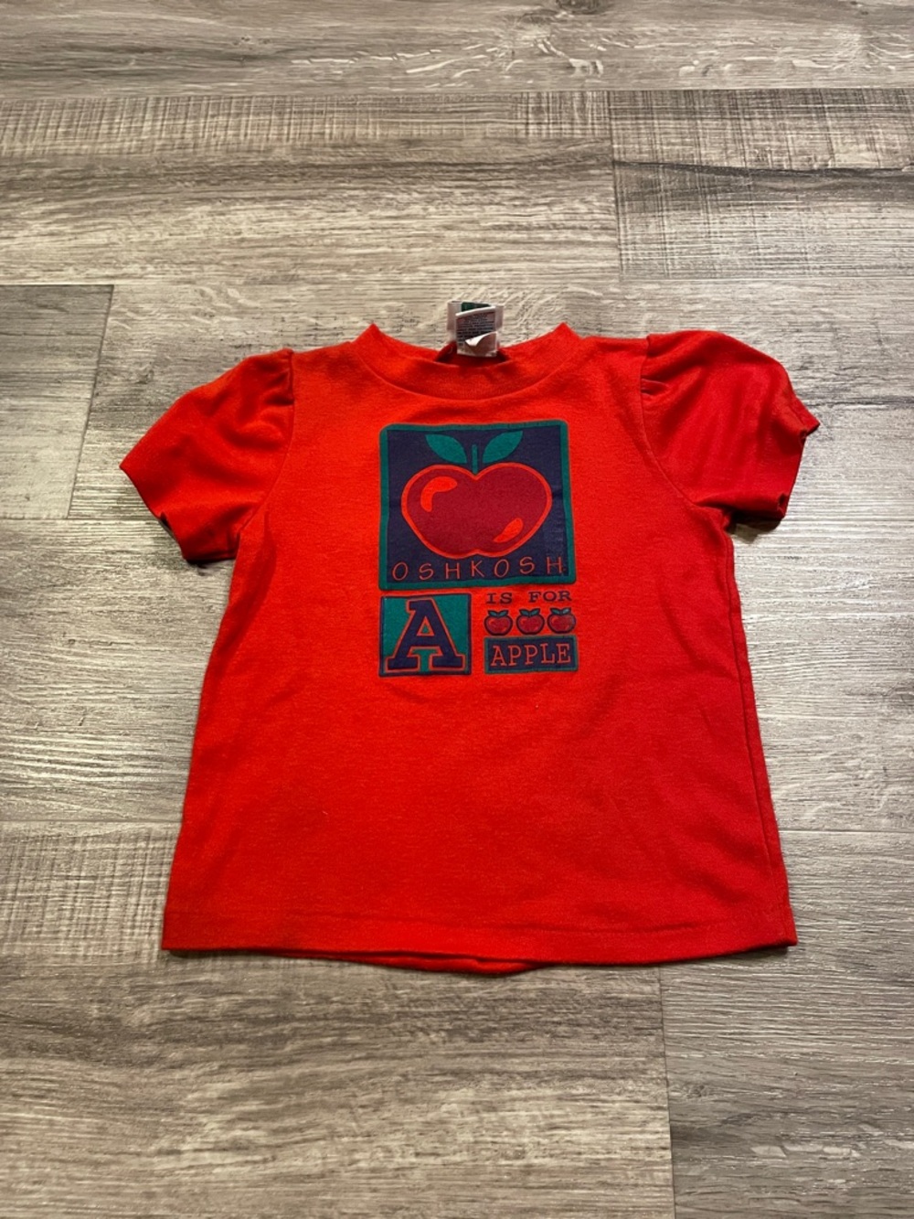 OshKosh Red Apple Graphic Short Sleeve Tee